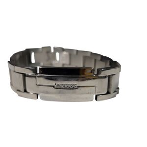 Legacy For Men By Simone Crystal Accent Textured Bracelet 9"